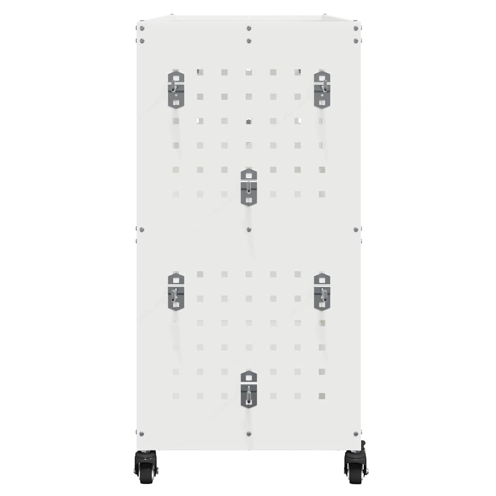 Tool Trolley with Shelf White 75 x 35 x 73 cm Cold-rolled Steel
