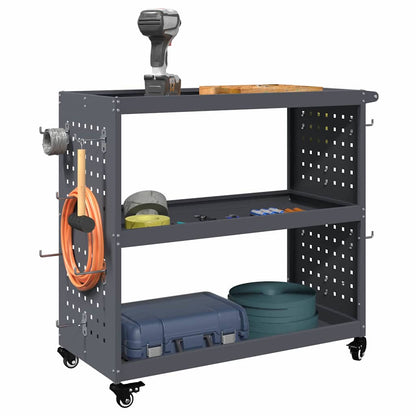 Tool Trolley Anthracite 75 x 35 x 73 cm Cold-rolled Steel