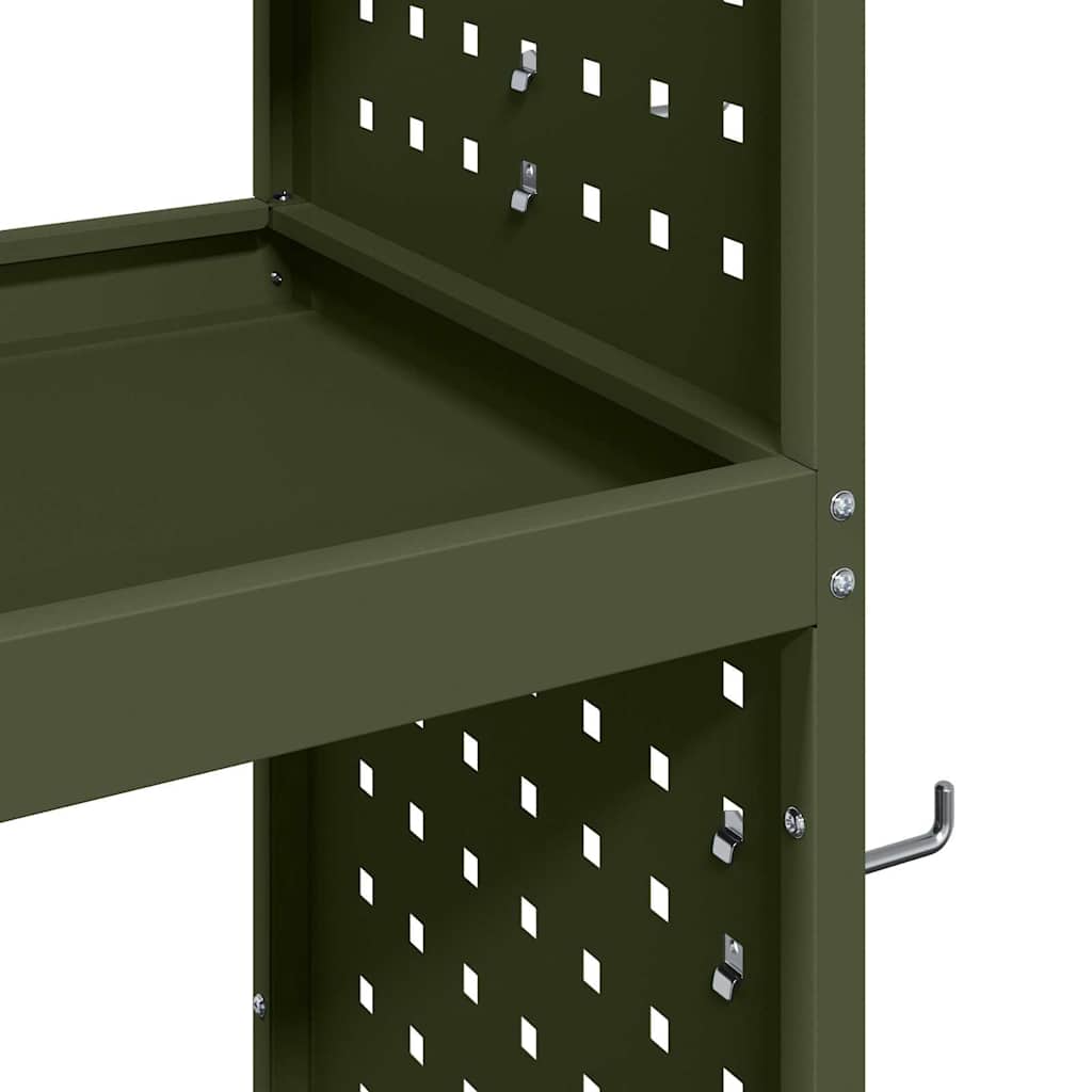 Tool Trolley Olive Green 75 x 35 x 73 cm Cold-rolled Steel