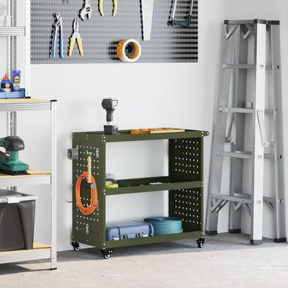 Tool Trolley Olive Green 75 x 35 x 73 cm Cold-rolled Steel