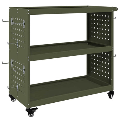 Tool Trolley Olive Green 75 x 35 x 73 cm Cold-rolled Steel