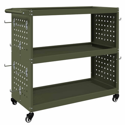 Tool Trolley Olive Green 75 x 35 x 73 cm Cold-rolled Steel
