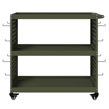 Tool Trolley Olive Green 75 x 35 x 73 cm Cold-rolled Steel