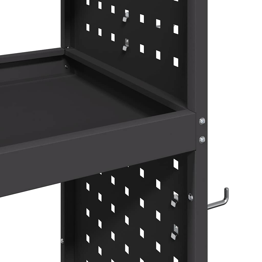 Tool Trolley Black 65 x 35 x 111 cm Cold-rolled Steel