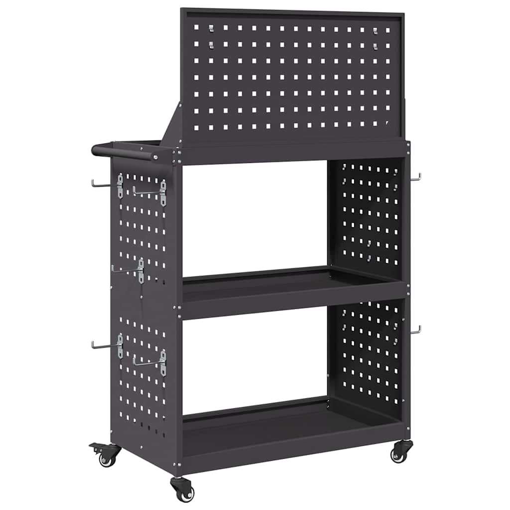 Tool Trolley Black 65 x 35 x 111 cm Cold-rolled Steel