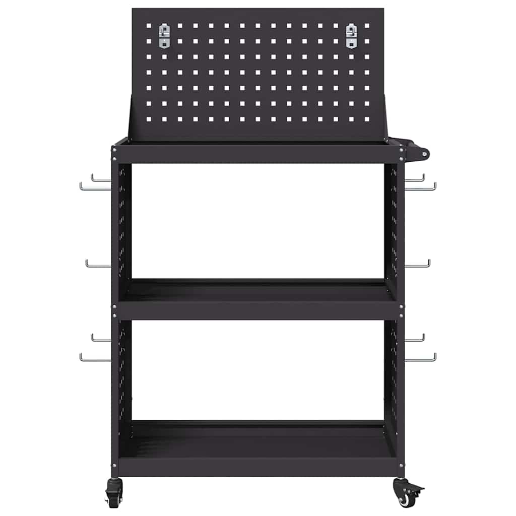Tool Trolley Black 65 x 35 x 111 cm Cold-rolled Steel