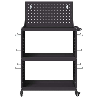 Tool Trolley Black 65 x 35 x 111 cm Cold-rolled Steel