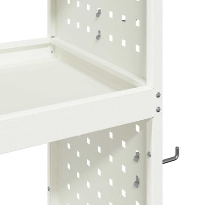 Tool Trolley White 65 x 35 x 111 cm Cold-rolled Steel