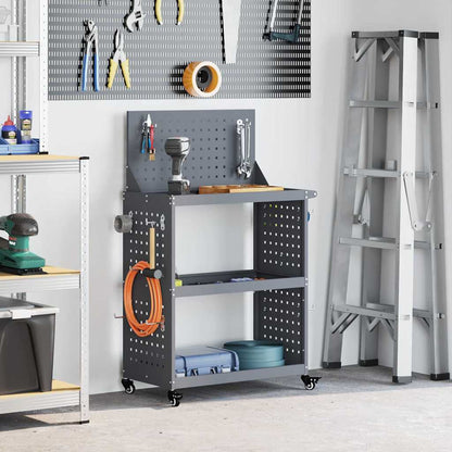 Tool Trolley Anthracite 65 x 35 x 111 cm Cold-rolled Steel