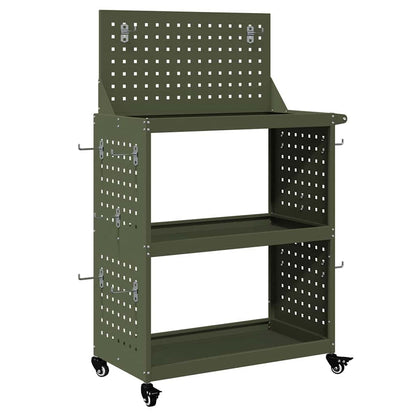 Tool Trolley Olive Green 65 x 35 x 111 cm Cold-rolled Steel