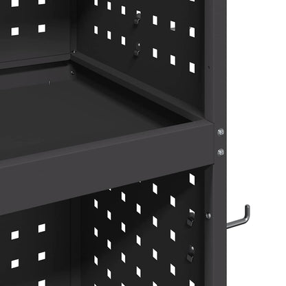 Tool Trolley Black 65 x 35 x 111 cm Cold-rolled Steel