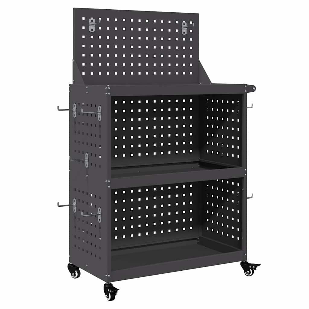 Tool Trolley Black 65 x 35 x 111 cm Cold-rolled Steel