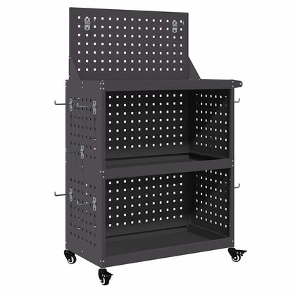 Tool Trolley Black 65 x 35 x 111 cm Cold-rolled Steel