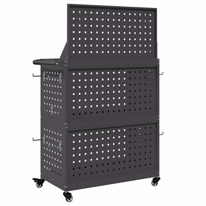 Tool Trolley Black 65 x 35 x 111 cm Cold-rolled Steel