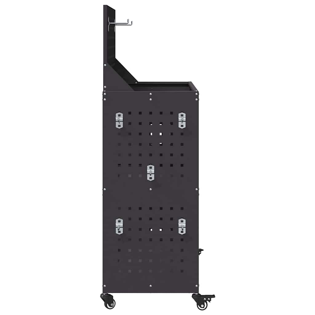 Tool Trolley Black 65 x 35 x 111 cm Cold-rolled Steel