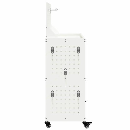Tool Trolley White 65 x 35 x 111 cm Cold-rolled Steel