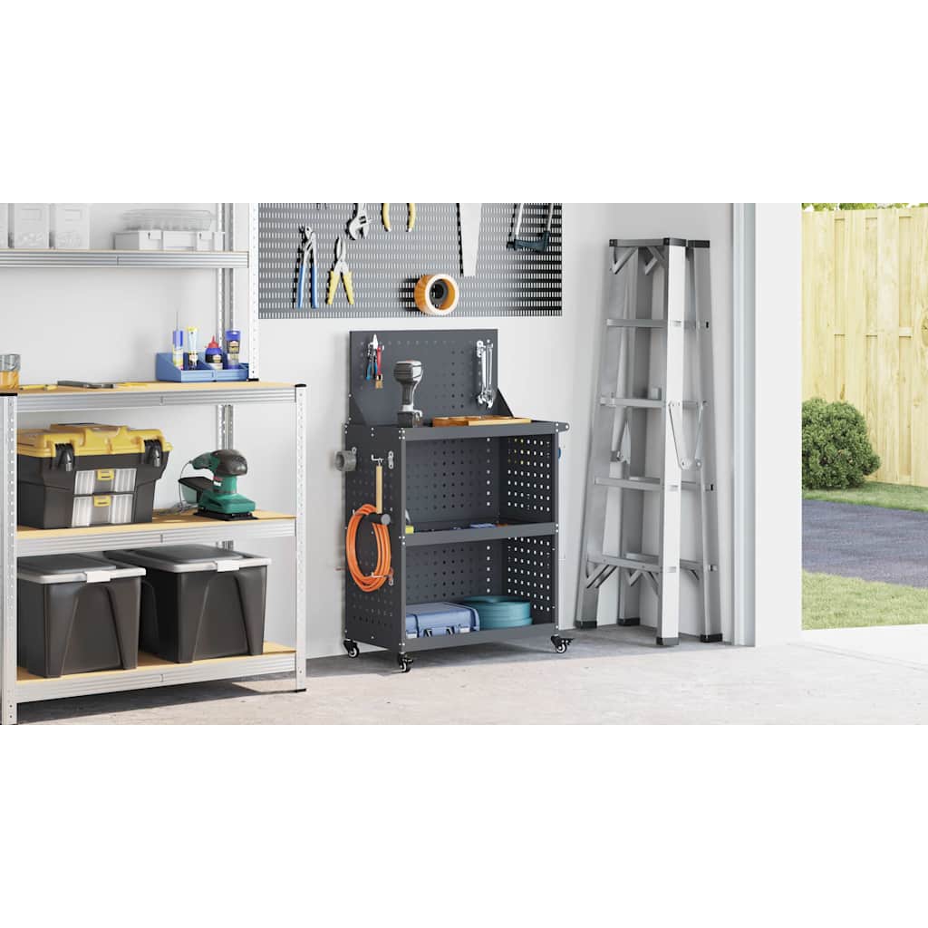 Tool Trolley Anthracite 65 x 35 x 111 cm Cold-rolled Steel