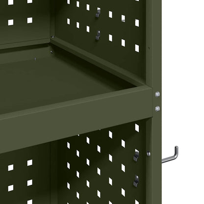 Tool Trolley Olive Green 65 x 35 x 111 cm Cold-rolled Steel