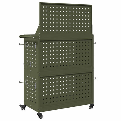 Tool Trolley Olive Green 65 x 35 x 111 cm Cold-rolled Steel
