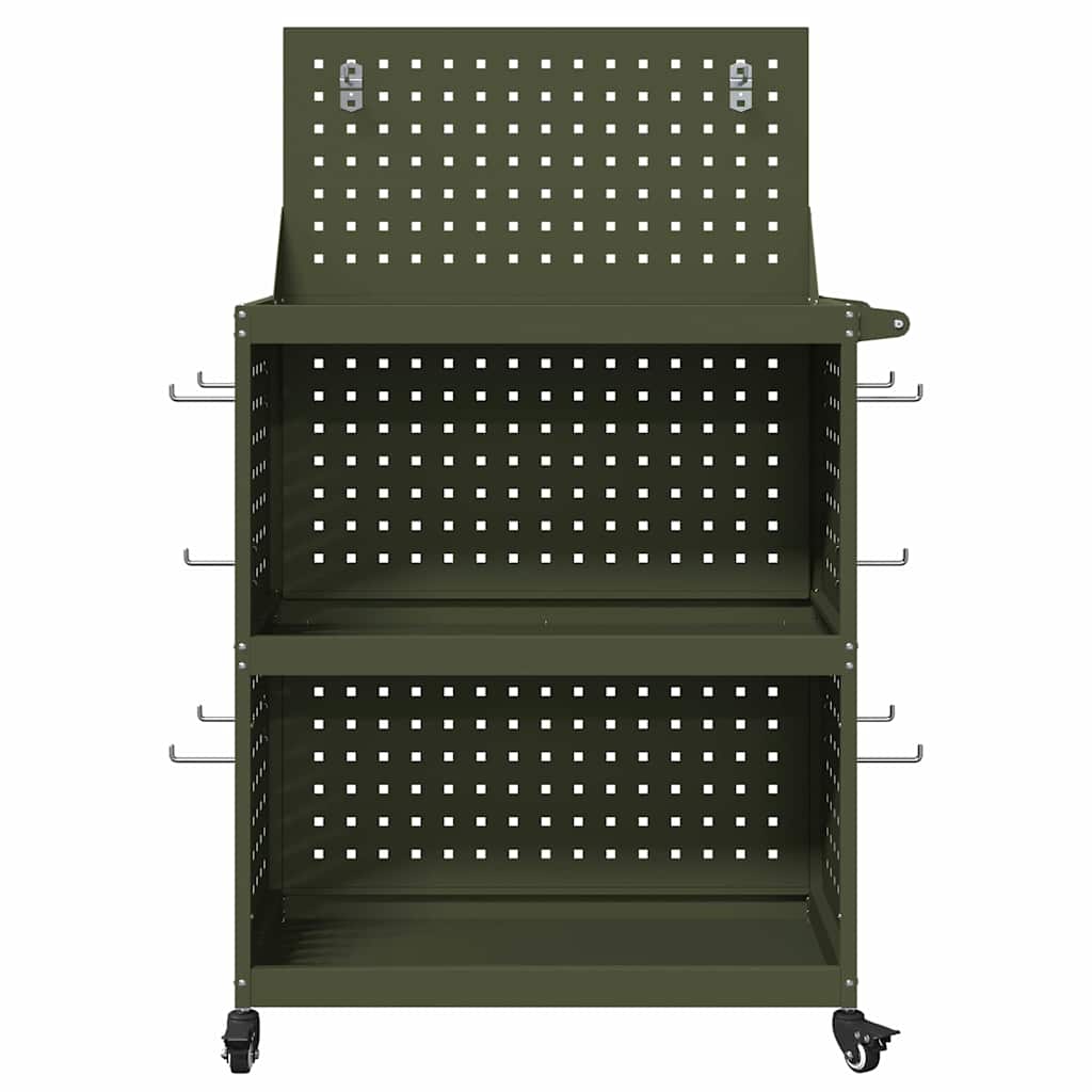 Tool Trolley Olive Green 65 x 35 x 111 cm Cold-rolled Steel