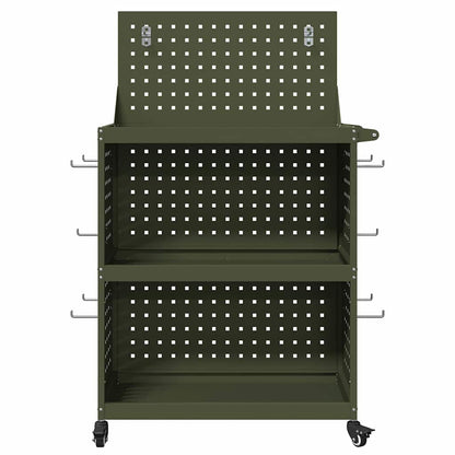 Tool Trolley Olive Green 65 x 35 x 111 cm Cold-rolled Steel