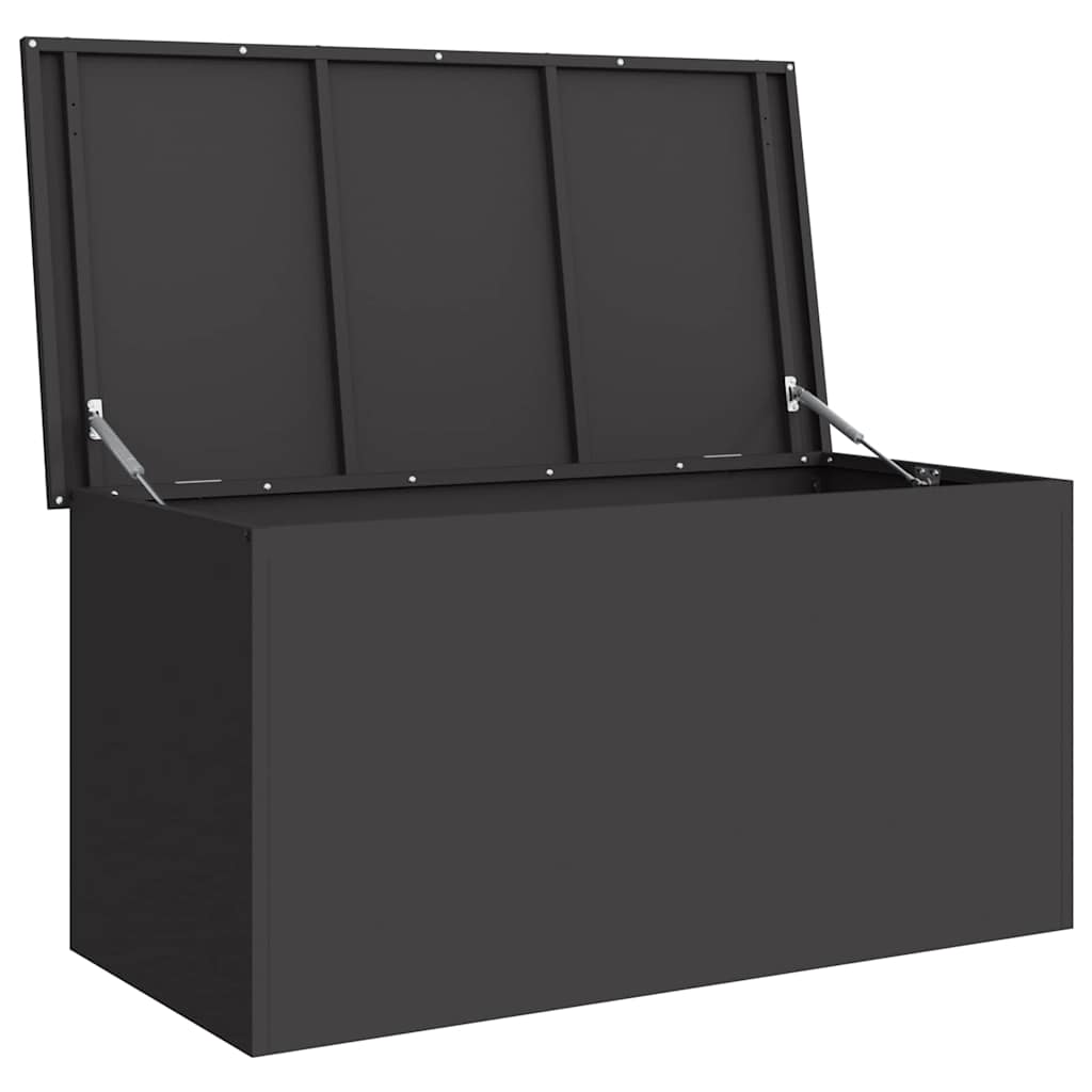 Outdoor Storage Box Black 100 x 50.5 x 50 cm Steel