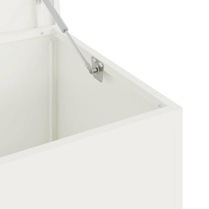 Outdoor Storage Box White 100 x 50.5 x 50 cm Steel
