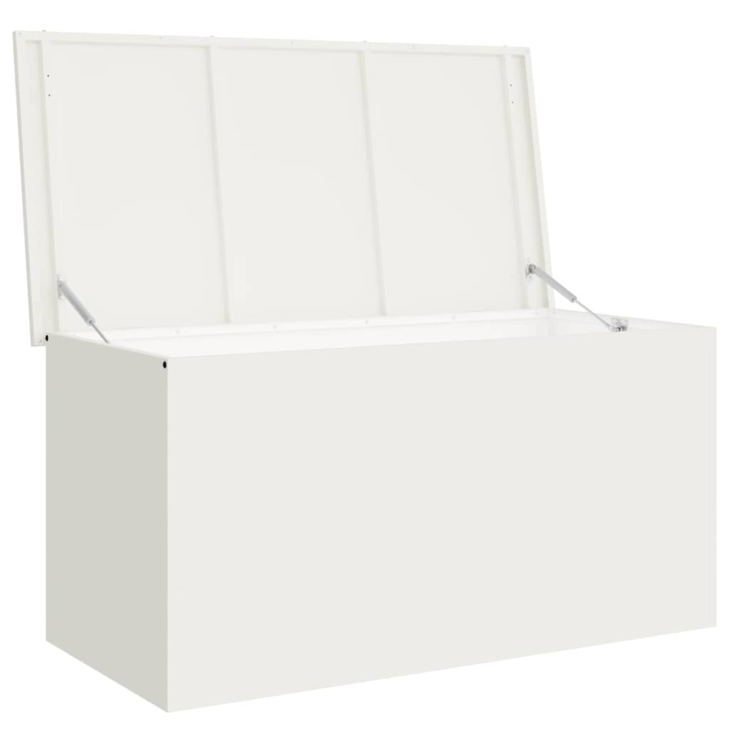 Outdoor Storage Box White 100 x 50.5 x 50 cm Steel