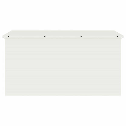 Outdoor Storage Box White 100 x 50.5 x 50 cm Steel