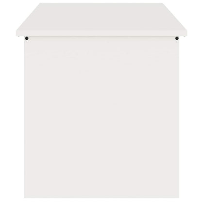 Outdoor Storage Box White 100 x 50.5 x 50 cm Steel