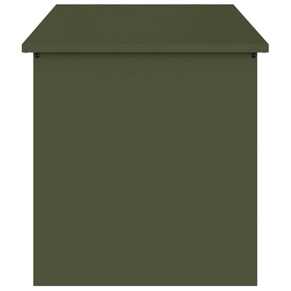 Outdoor Storage Box Olive Green 100 x 50.5 x 50 cm Steel