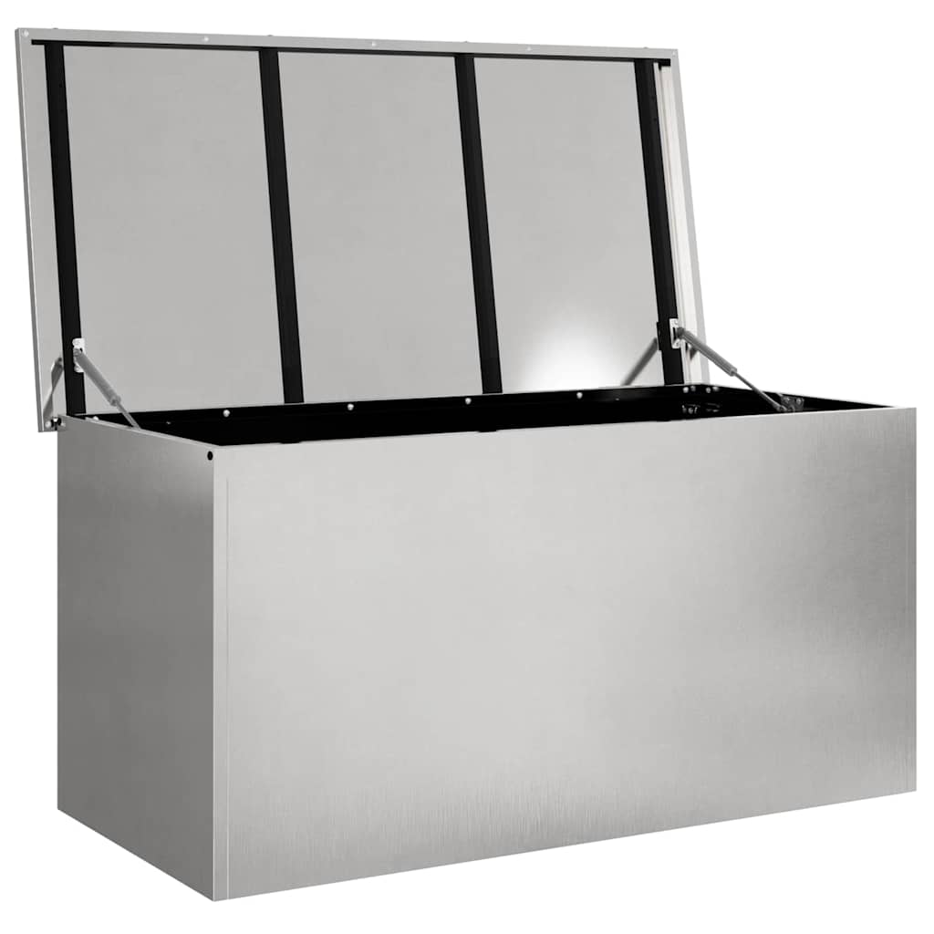 Outdoor Storage Box Silver 100 x 50.5 x 50 cm Steel