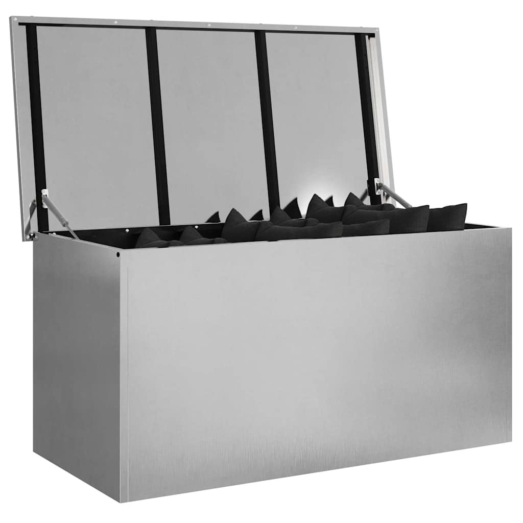 Outdoor Storage Box Silver 100 x 50.5 x 50 cm Steel