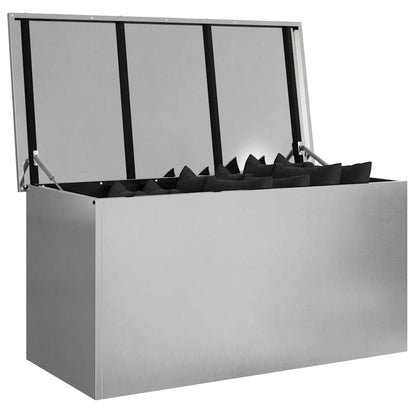 Garden Storage Cushion Box Galvanised Steel 100 x 50.5 x 50 cm