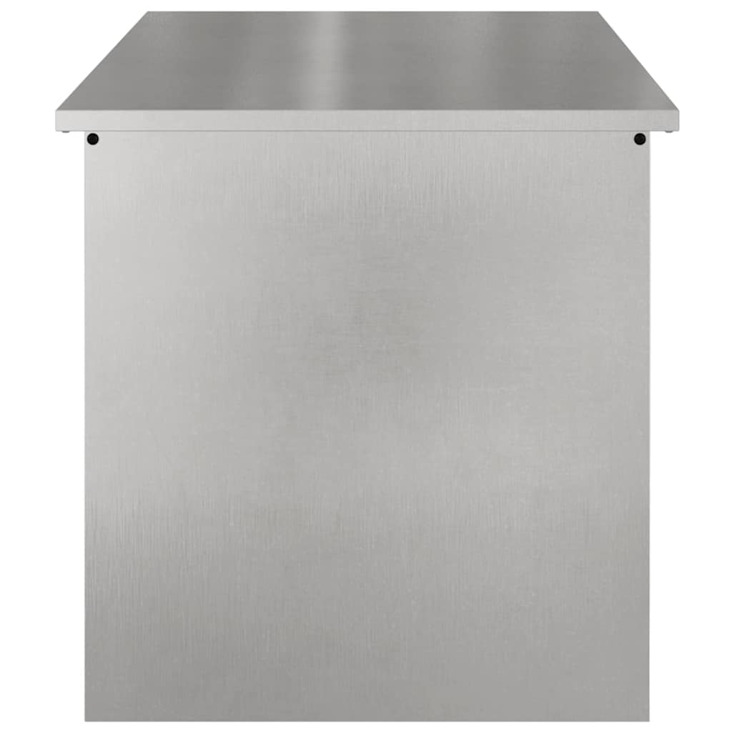 Outdoor Storage Box Silver 100 x 50.5 x 50 cm Steel