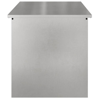 Garden Storage Cushion Box Galvanised Steel 100 x 50.5 x 50 cm