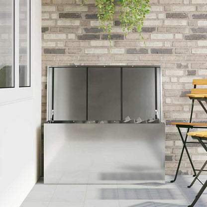 Outdoor Storage Box Silver 100 x 50.5 x 50 cm Steel