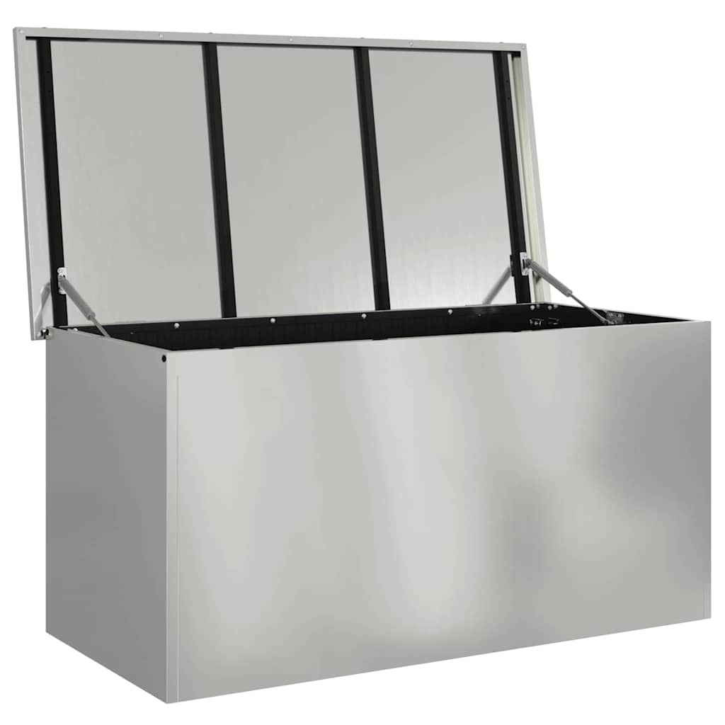 Outdoor Storage Box Silver 100 x 50.5 x 50 cm Steel