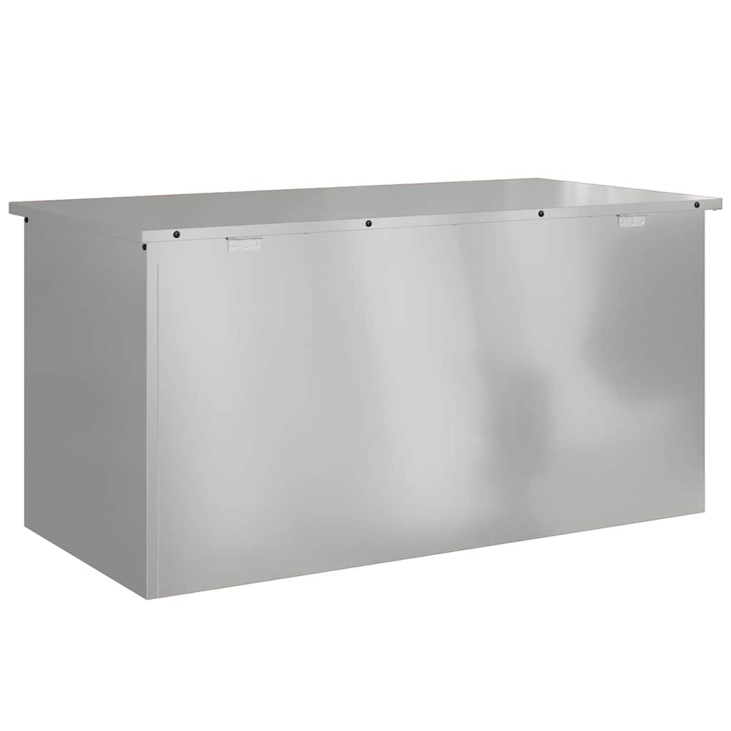Outdoor Storage Box Silver 100 x 50.5 x 50 cm Steel