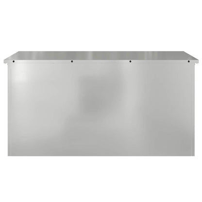 Outdoor Storage Box Silver 100 x 50.5 x 50 cm Steel