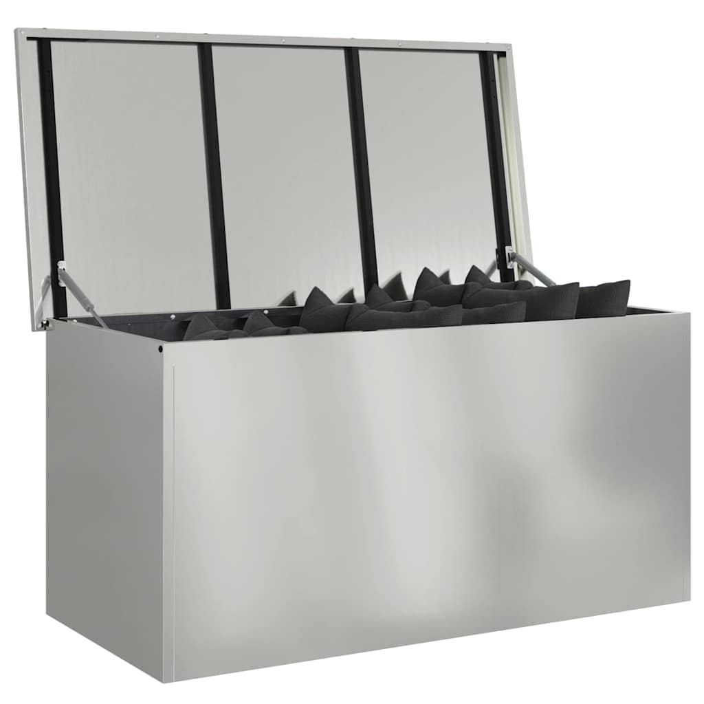 Outdoor Storage Box Silver 100 x 50.5 x 50 cm Steel