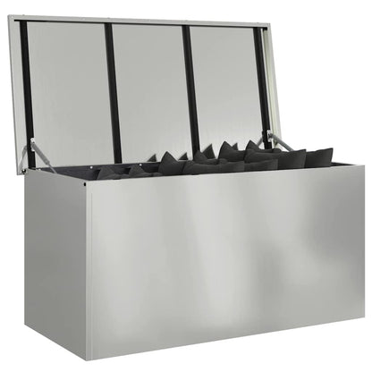 Outdoor Storage Box Silver 100 x 50.5 x 50 cm Steel