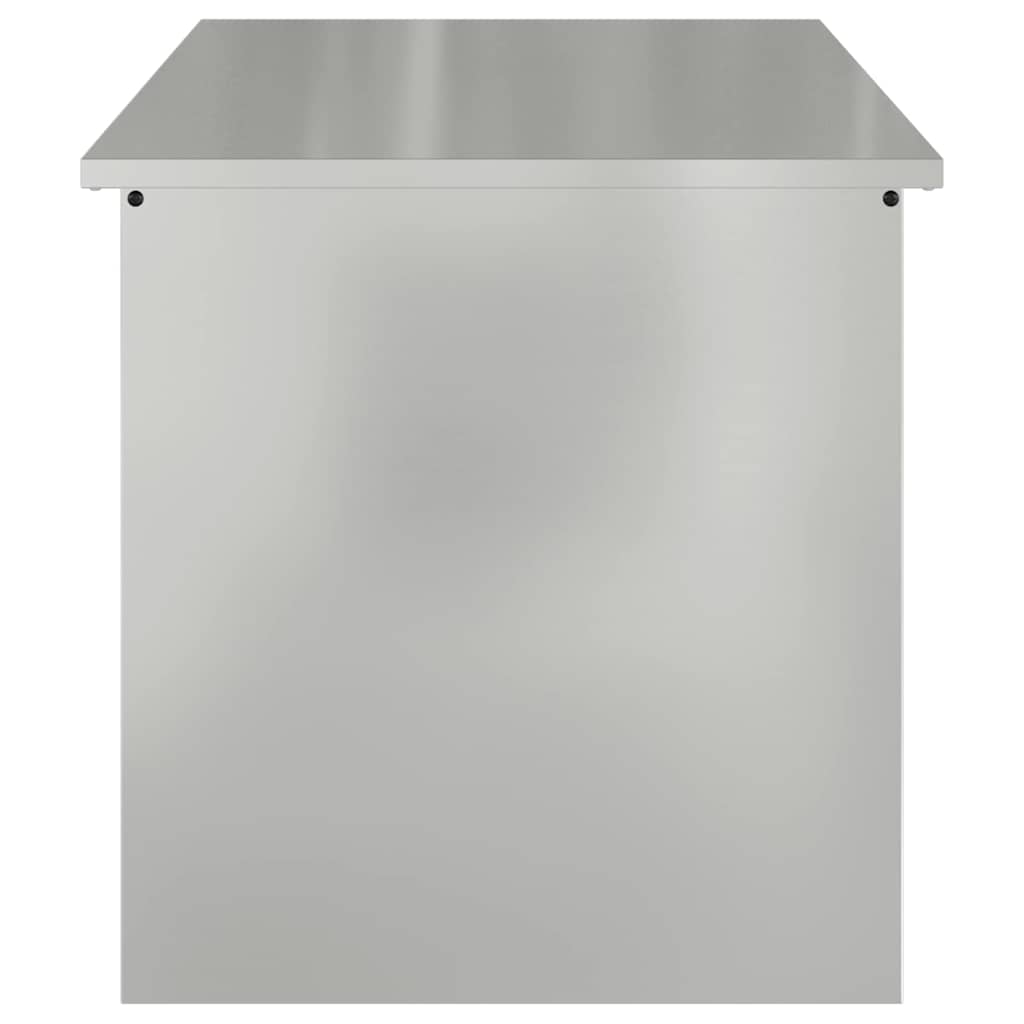 Outdoor Storage Box Silver 100 x 50.5 x 50 cm Steel
