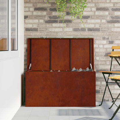 Garden Storage Cushion Box Galvanised Steel 100 x 50.5 x 50 cm