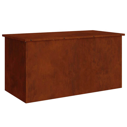 Garden Storage Cushion Box Galvanised Steel 100 x 50.5 x 50 cm