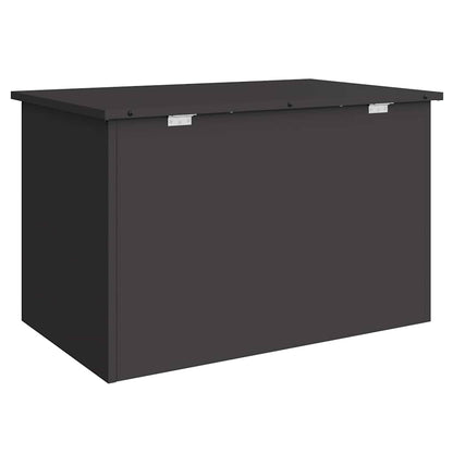 Outdoor Storage Box Black 80 x 50.5 x 50 cm Steel