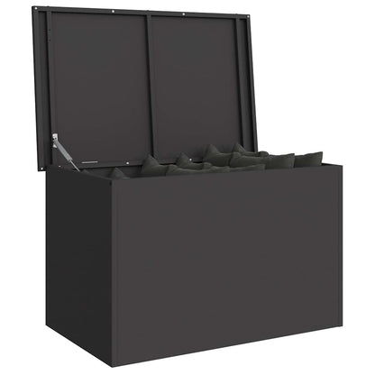 Outdoor Storage Box Black 80 x 50.5 x 50 cm Steel