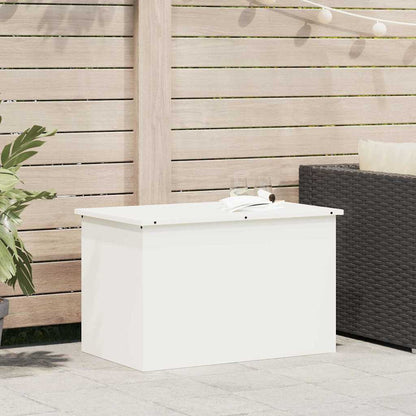 Outdoor Storage Box White 80 x 50.5 x 50 cm Steel