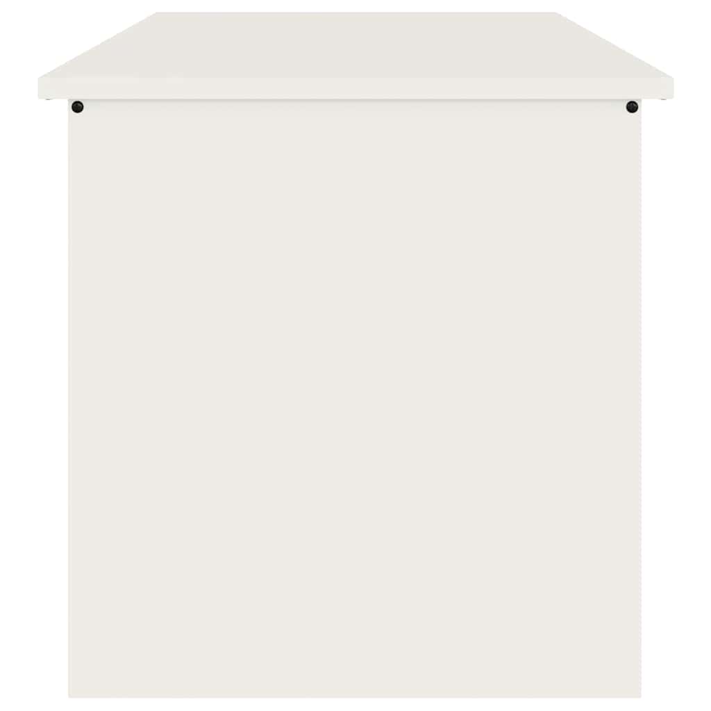 Outdoor Storage Box White 80 x 50.5 x 50 cm Steel