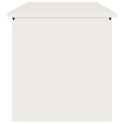 Outdoor Storage Box White 80 x 50.5 x 50 cm Steel